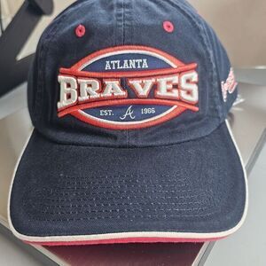 VINTAGE Atlanta Braves MLB Baseball Drew Pearson‎ Hat Strapback Unworn Sports